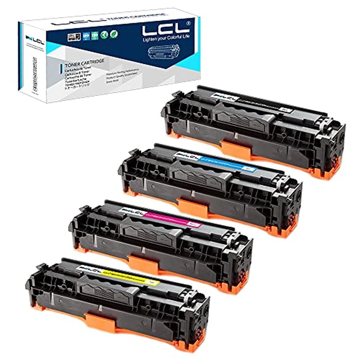 LCL Remanufactured Toner Cartridge for HP 312X 312A CF380X CF380A CF381A CF382A CF383A (4-Pack,Black,Cyan,Magenta,Yellow) for HP Color LaserJet Pro M476dn MFP M476dw MFP M476nw MFP by LCL - Image 1