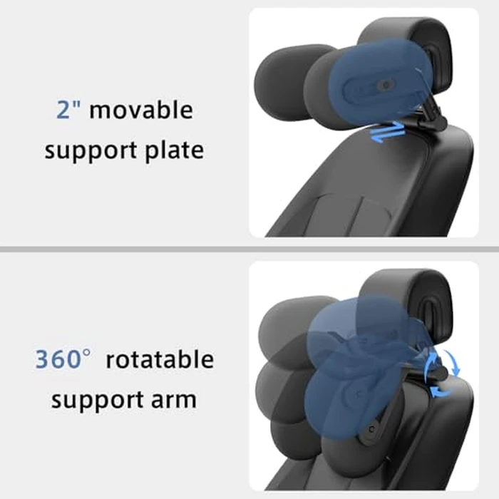 zorunowa Car Headrest Pillow, 4-Way Adjustable Car Headrest,Thickened Memory Foam Road Pal Headrest, Neck Support Pillow, U- Shaped Design, Travel Car Sleeping,Suitable for Kids and Adults by zorunowa - Image 4