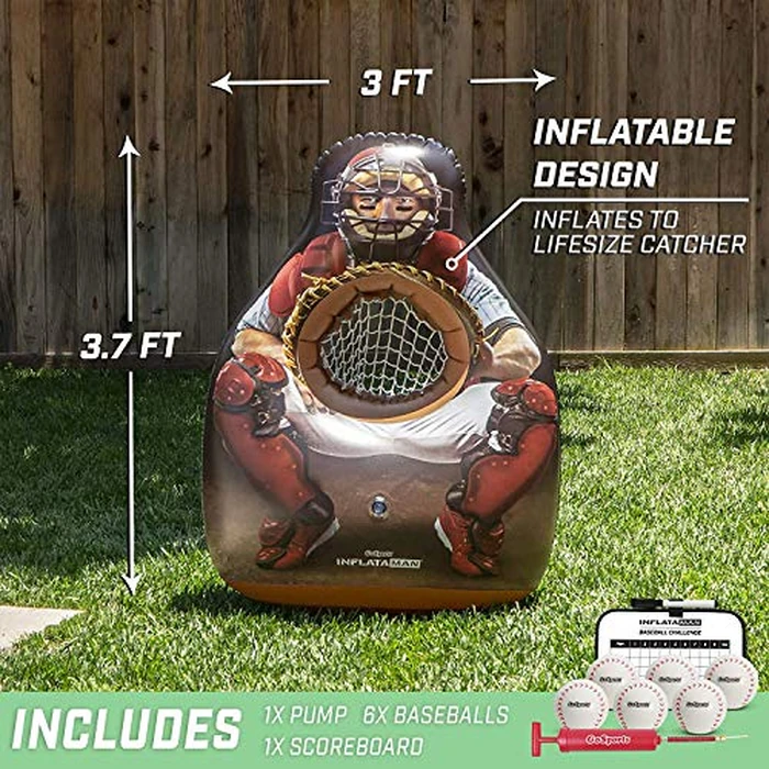 GoSports Inflataman Baseball Toss Challenge - Inflatable Catcher Strike Zone Pitching Game by GoSports - Image 2