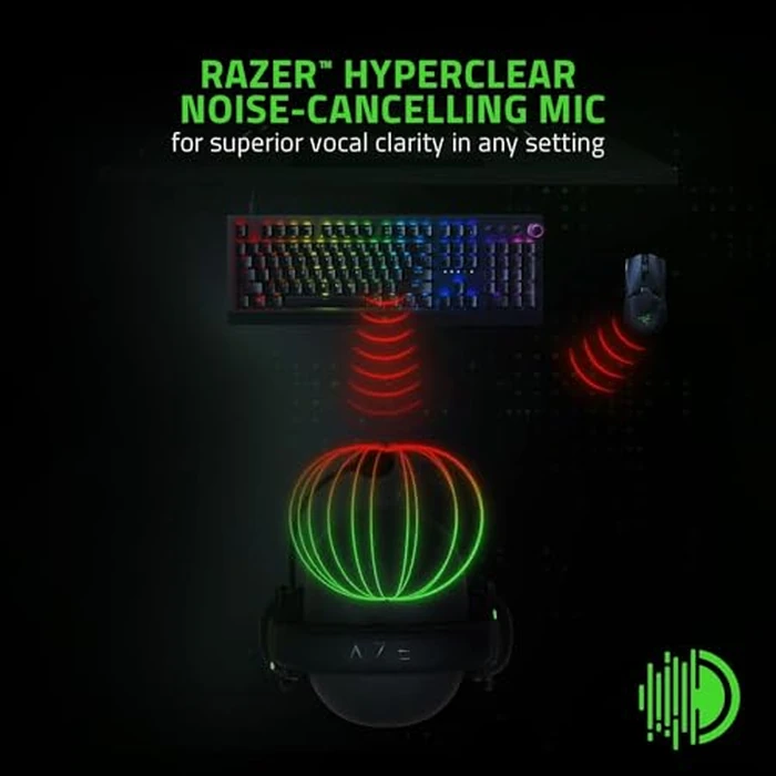 Razer BlackShark V2 X Gaming Headset: 50mm Drivers - Cardioid Mic - Memory Foam Cushion - Lightweight- Comfortable, Noise Isolating Earcups - for PC, PS4, PS5, Switch - 3.5mm Audio Jack - Black by Razer - Image 4