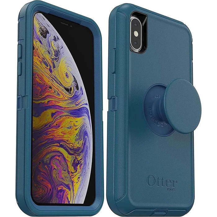 Otterbox Otter + Pop Defender Series Phone Case for iPhone XS Max - Winter Shade Blue by Otterbox - Image 4