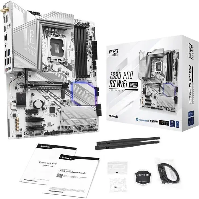 ASRock Z890 Pro RS WiFi White LGA 1851 ATX Motherboard by ASRock - Image 9