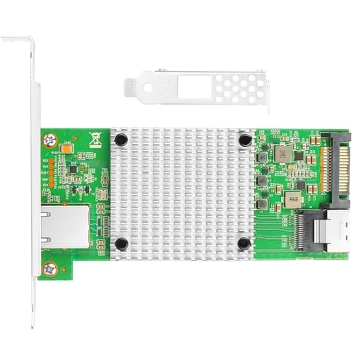 Euqvos 10 Gigabit M.2 to RJ45 NIC, Intel 82599 Controller, Single-Port RJ45, M Key, with SFF 8087 0.35m(1.1ft) Cable, 10 Gigabit Ethernet Expansion Card for Windows/Windows Server/Linux by Euqvos - Image 3