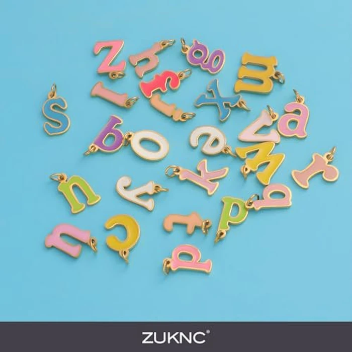 Initial Necklaces for Women, 14K Gold Plated A-Z Letter Necklace with Color Enamel, 18"-20" Adjustable Chain - ValentinesDay Gifts for Her, Stocking Stuffers, Anniversary, Birthday Gifts for Women (Z) by ZUKNC - Image 3