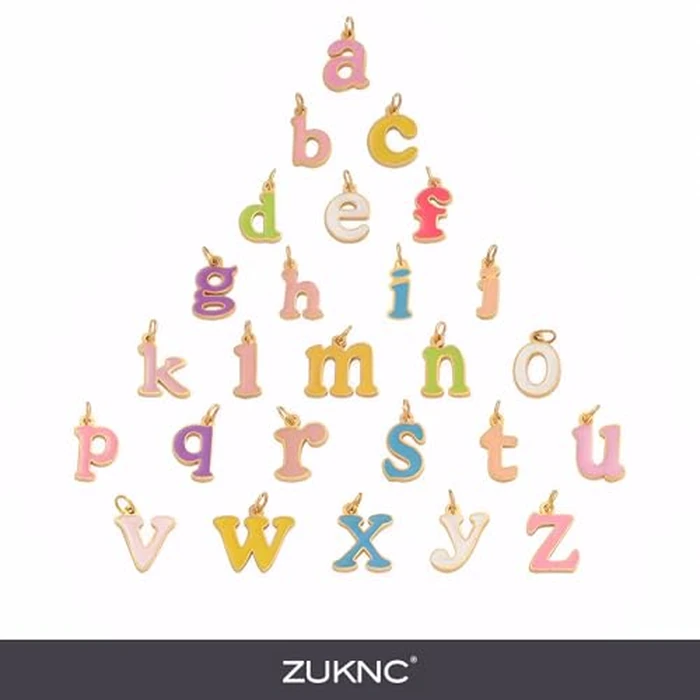 Initial Necklaces for Women, 14K Gold Plated A-Z Letter Necklace with Color Enamel, 18"-20" Adjustable Chain - ValentinesDay Gifts for Her, Stocking Stuffers, Anniversary, Birthday Gifts for Women (Z) by ZUKNC - Image 4