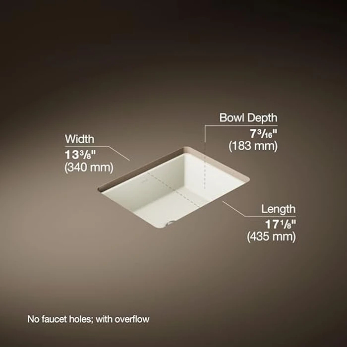 KOHLER VERTICYL(TM) 17X13 RECTANGLE UC LAV by Kohler - Image 3