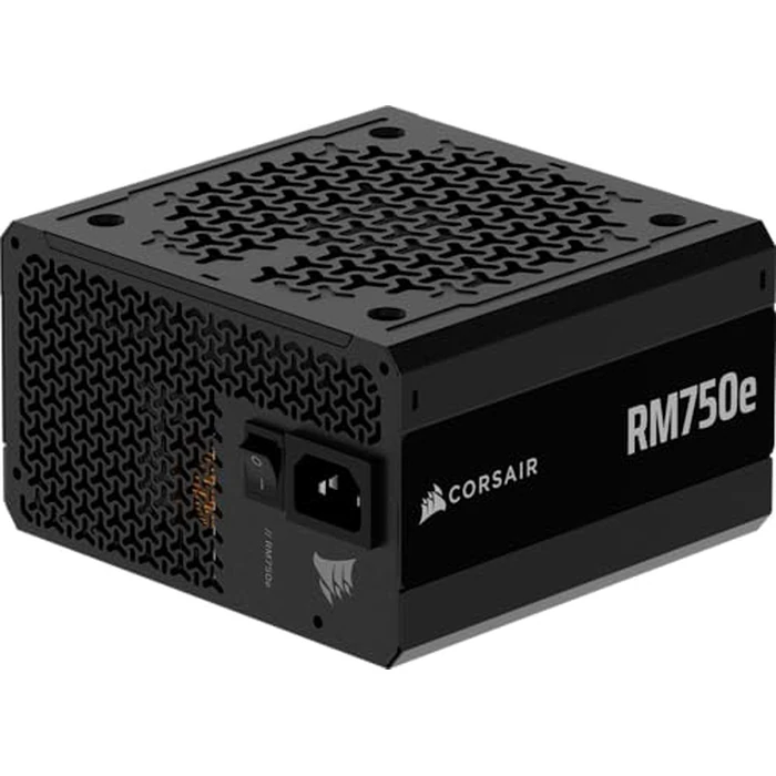 CORSAIR RM750e ATX 3.1 PCIe 5.1 Ready Fully Modular 750W Power Supply - 12V-2x6 Cable Included, Cybenetics Gold Efficiency, 105 degreesC-Rated Capacitors, Modern Standby Mode - Black by Corsair - Used - Acceptable condition - US$65.55