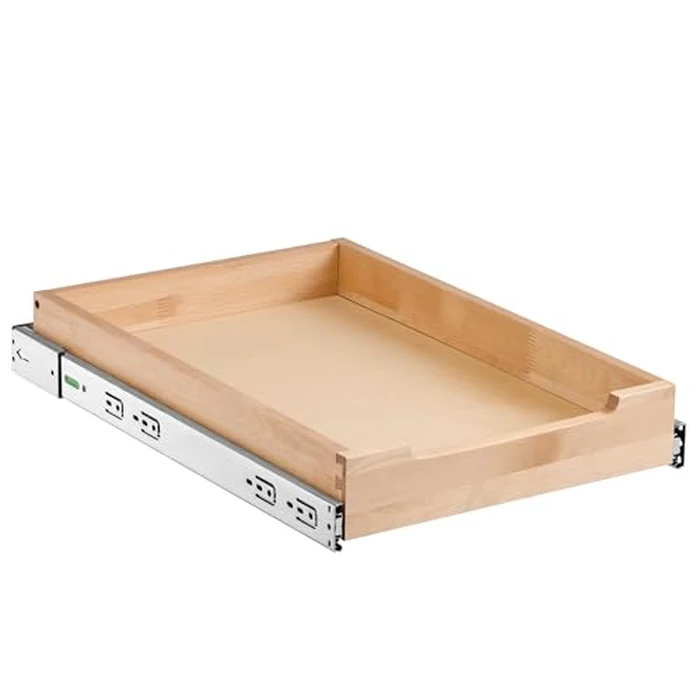 VEVOR Pull Out Cabinet Organizer, 14"W x 21"D Cabinet Drawer, Soft Close Slide out Shelf, Heavy-Duty Sliding Wood Drawer, Bottom Mount Size（14.5"W x 23"D）and Side Mount Size（15"W x 23"D） by VEVOR - Image 9