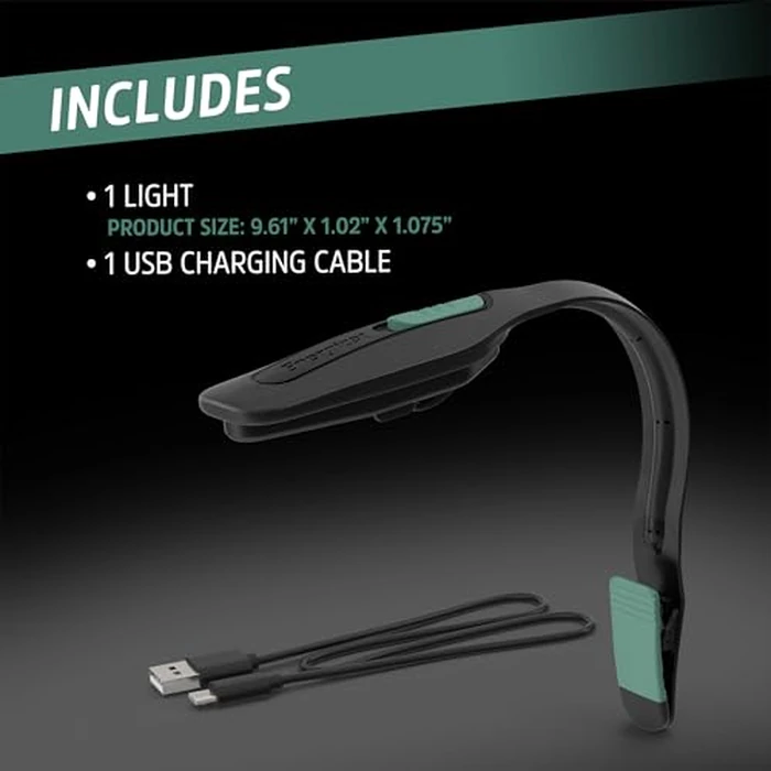 Energizer Flex-R LED Rechargeable Book Lights for Reading at Night, Reading Light with Warm LED Color, Long-Lasting and Lightweight Reading Lamp by Energizer - Image 8