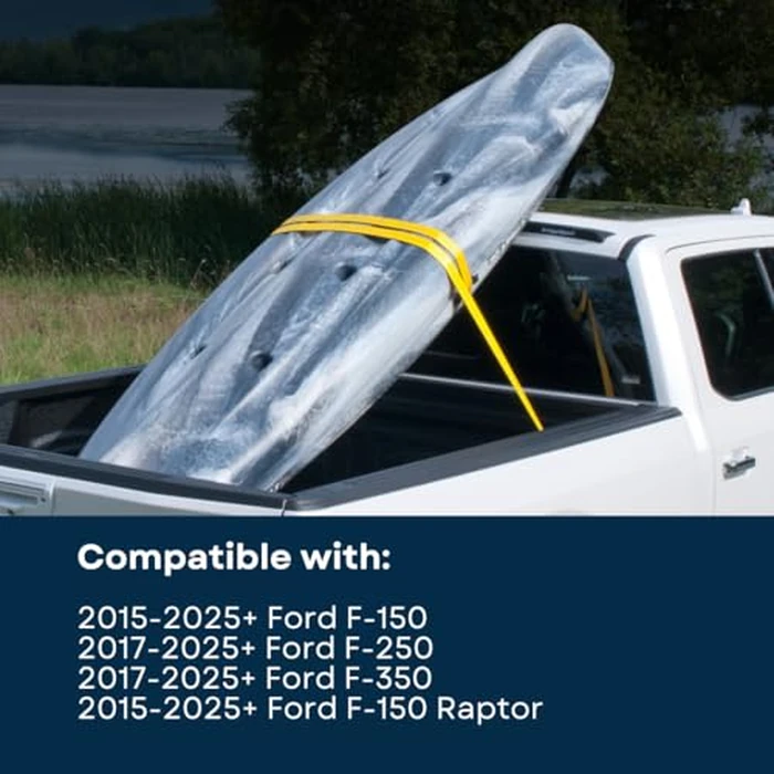 BridgeSport Wingman Utility Spoiler for Ford F-150 2015-2025 & Super Duty 2017-2025 - Rear Cab Edge Protection for Ladders & Long Loads - Low-Profile Tape-On Design - W003 by Bridgesport - Image 7
