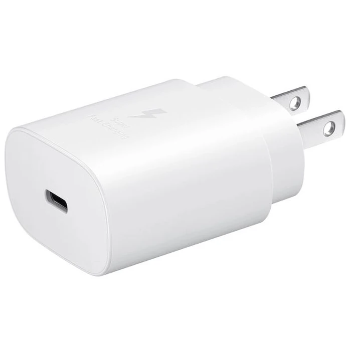 Samsung 25W USB-C Fast Charging Wall Charger - White by Samsung - Refurbished - Excellent condition - US$21.99
