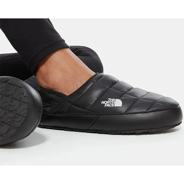 The North Face Women's Thermoball Traction Mule V Winter Shoe - Insulated & Water Repellent, Rubber Outsole, TNF Black/TNF Black, 7 by The North Face - Used - Good condition - US$52.93
