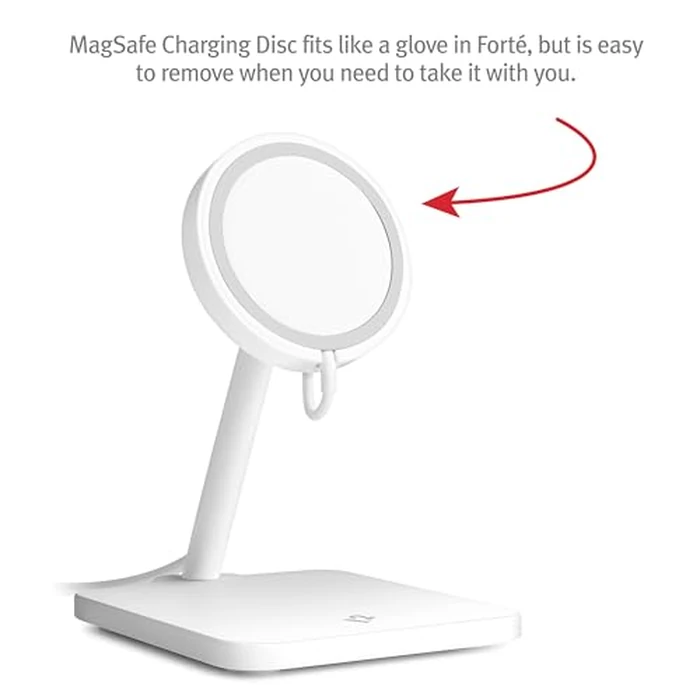 Twelve South Forte for iPhone | Modern Desktop Stand for MagSafe Charger and iPhone by Twelve South - Image 5