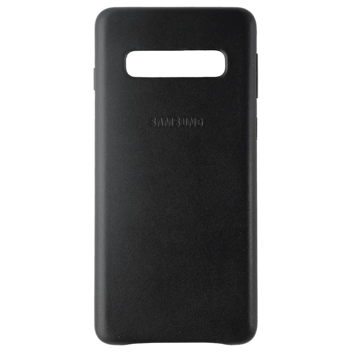 Samsung Leather Cover Series Phone Case for Galaxy S10 - Black by Samsung - Refurbished - Brand New condition