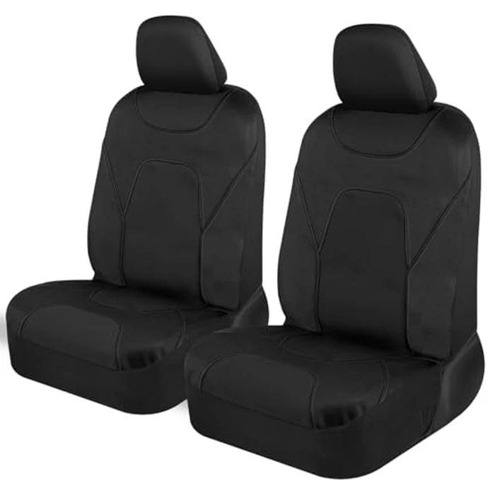 Motor Trend AquaShield Waterproof Front Seat Covers, Black Seat Covers for Cars - Padded Neoprene Front Car Seat Cover, SUV Seat Covers Protector - Car Interior Cover for Auto Truck & Van by Motor Trend - Used - Acceptable condition - CA$22.06