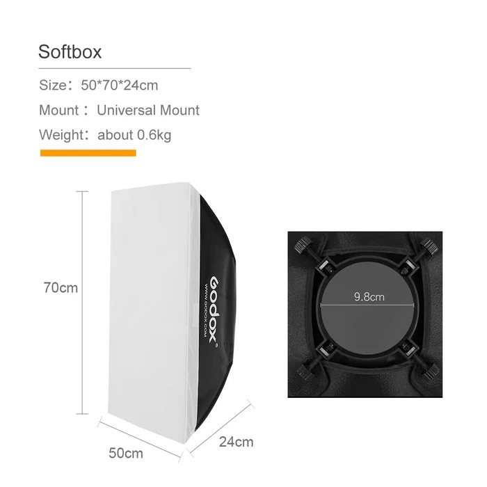 Godox 2X K-180A Strobe Light Kit, 180Ws Studio Strobe Light Kit for Photography,5600K Compact Monolights with RT-16 Trigger, Softbox, Tripod Stands, Storage Bag by GODOX - Image 5