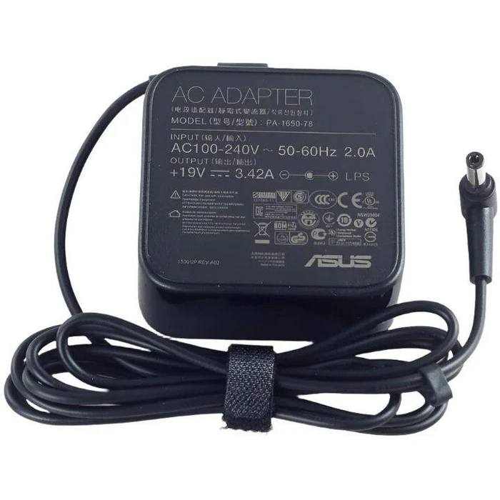 Asus Genuine Original Adapter Charger 65W - Black by Asus - Refurbished - Premium condition