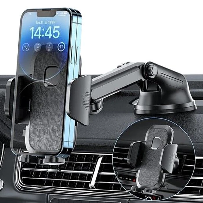 FBB 3-in-1 Military-Grade Suction Sturdy & Secure Phone Mount Holder - Black by FBB - Refurbished - Excellent condition