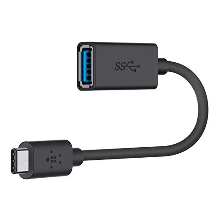 Belkin F2CU036btBLK USB-IF Certified 3.0 USB Type C (USB-C) to USB A Adapter, Compatible with USB-C Devices Including New MacBook and ChromeBook Pixel by Belkin - Used - Like New condition