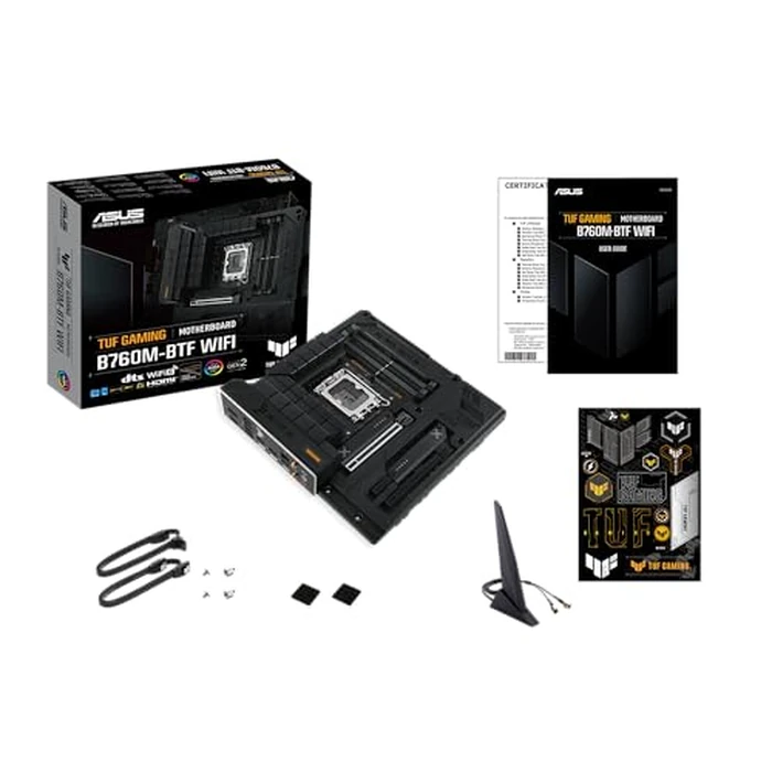 ASUS TUF Gaming B760M-BTF WiFi Intel B760 (LGA 1700) mATX Motherboard with DDR5, PCIe 5.0, 3X PCIe 4.0 M.2 Slots, 12+1 DrMOS, Wi-Fi 6, 2.5Gb LAN, DP, HDMI, USB 3.2 Gen 2x2 Type-C by Asus - Image 8