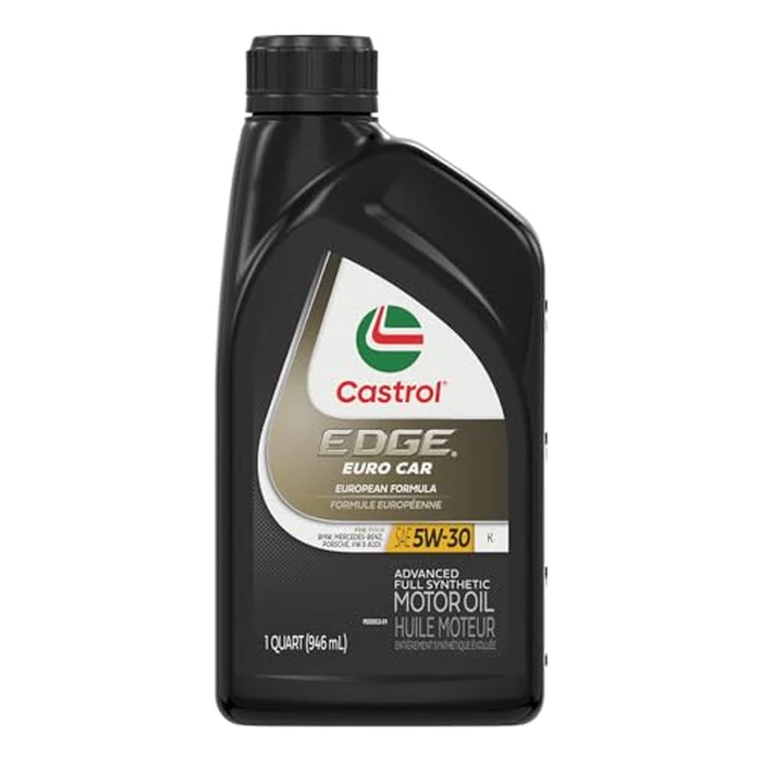 Castrol EDGE Euro 5W-30 K Advanced Full Synthetic Motor Oil, 1 Quart, Pack of 6 by Castrol - Used - Like New condition - US$48.33