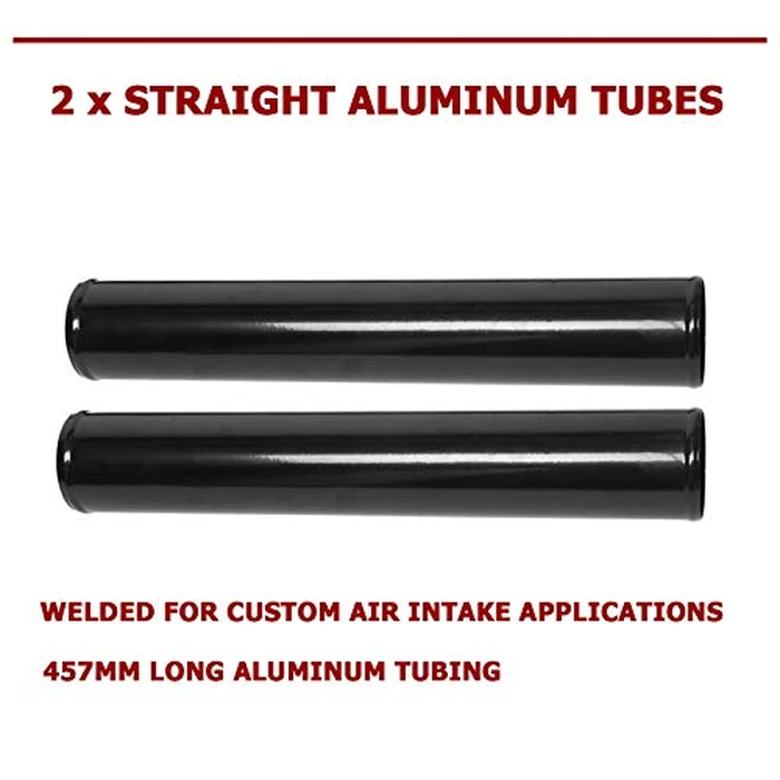 8Pcs Universal Aluminum Intercooler Piping U-Pipe Black Kit with T-Bolt Clamps and Black Coupler (8Pcs 3 Inch) by OBUYTO - Image 2