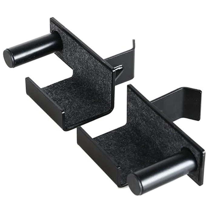 Fitvids Multi-Function Power Cage with J-Hooks - Safety Straps and Optional LAT Pulldown Attachment and Cable Crossover - H. J-Hooks, Pair - Black by Fitvids - Used - Very Good condition