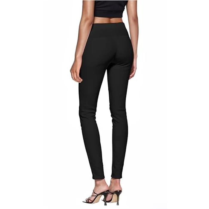 Hybrid & Company Super Comfy Stretch with Full Elastic Waist Pull On Millennium Twill Pant KP44972 Black L Short by Hybrid & Company - Image 2