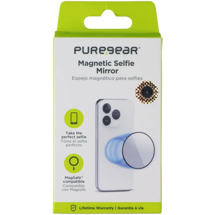 PureGear Magnetic Selfie Mirror Mount for MagSafe (65027PG) - Black - Brand New by PureGear - Image 1