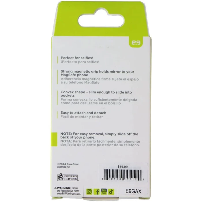 PureGear Magnetic Selfie Mirror Mount for MagSafe (65027PG) - Black - Brand New by PureGear - Image 2