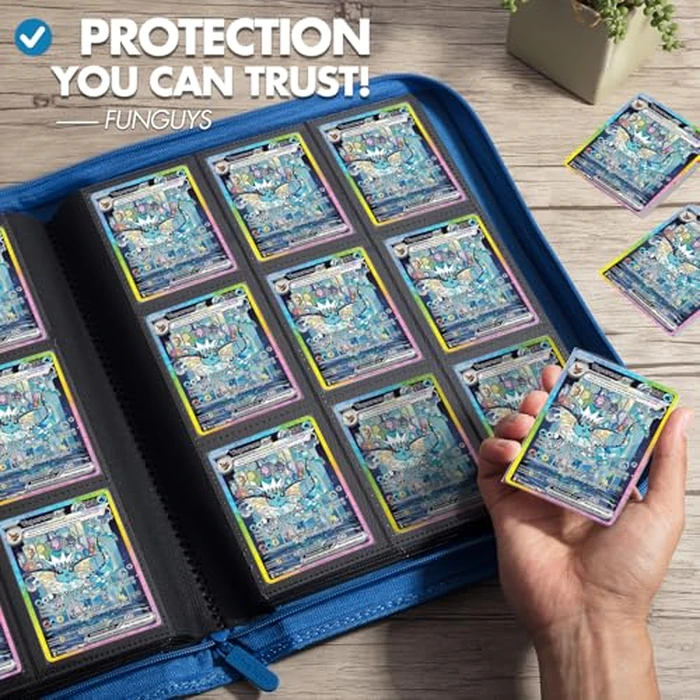 FunGuys Trading Card Binder, 9 Pocket, 504 Side Loading Sports Card Binder, Card Collection for Yugioh Card, MTG, TCG Book Holder by FunGuys - Image 7