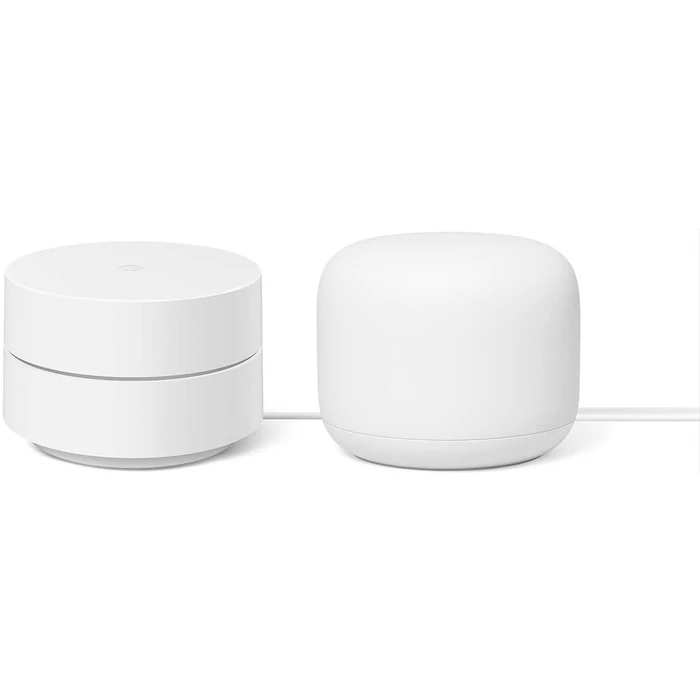 Google Nest Wifi (2nd Gen) - 1 Router 2 Point - White by Google - Image 2