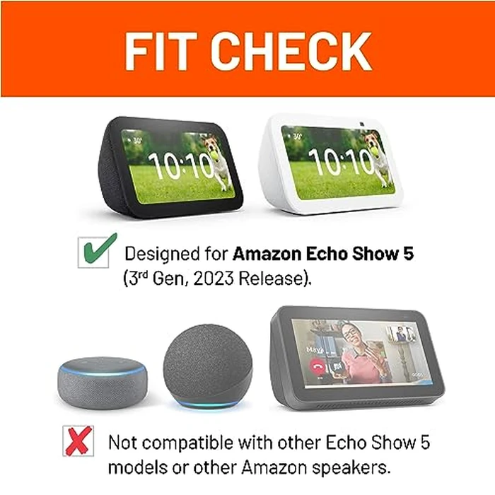 Made for Amazon Tilt + Swivel Stand for Echo Show 5 (3rd Generation), 2023 Release by ECHOGEAR - Image 2