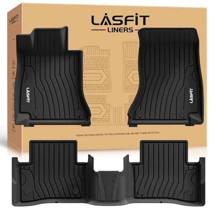 LASFIT Floor Mats for Mercedes Benz C Class 2026 2025 2024 2023 2022 C300 / C43 AMG / C63 AMG S E (Fit Sedan Only), All Weather TPE Floor Liners for C Class Car Mats, 1st & 2nd Row Set by LASFIT - Used - Like New condition - US$121.59