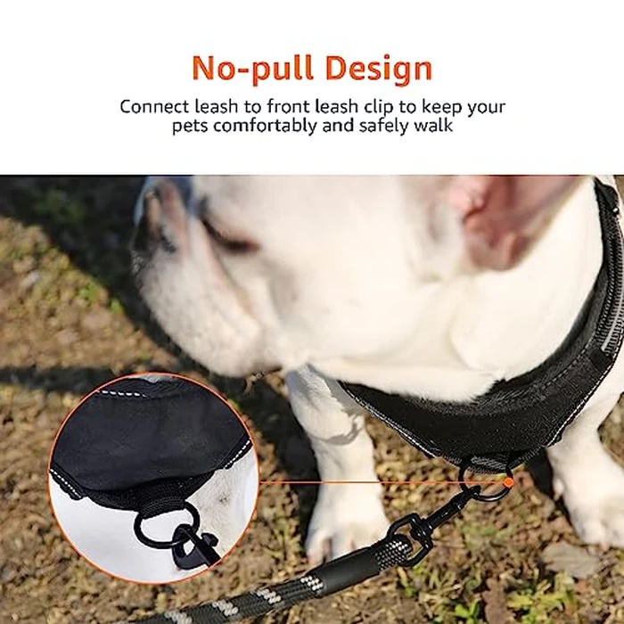 Amazon Basics No-Pull Dog Harness, Adjustable Soft Padded Vest with Reflective Stripes, Small, Black by Amazon Basics - Image 6