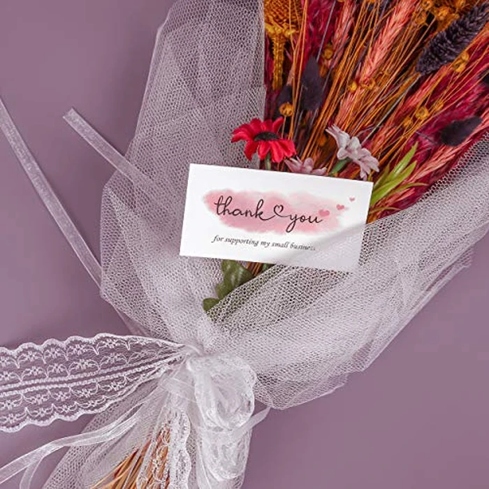 200 Thank You for Supporting My Small Business Cards, Elegant and Professional Design, 2" x 3.5", Recommended for Online Retailers, Small Business Owners and Local Stores by CLEVER SIGNS - Image 5