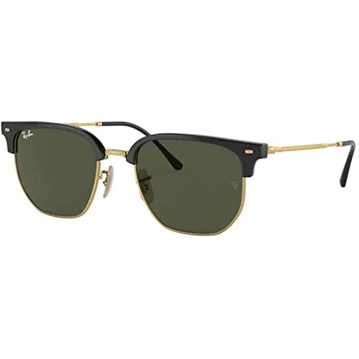 Ray-Ban RB4416 Sunglasses Bundle: RB 4416 NEW CLUBMASTER 601/31 New Clubmaster Black On Arista and Universal Anti-slip Silicone Leash by Ray-Ban - Used - Like New condition - US$128.76