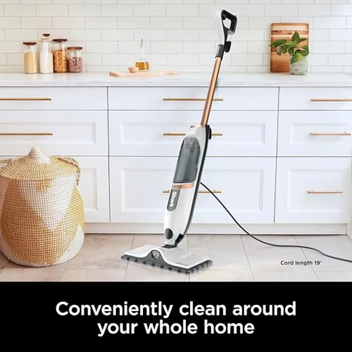 Shark SteamSpot Steam Mop with Steam Blaster Technology, 3 Steam Modes, 2 Washable Pads, XL Removable Water Tank, Lightweight, Steam Cleaner for sealed Hard Floors, Hardwood, Tile, Laminate, S2001C by Shark - Image 2