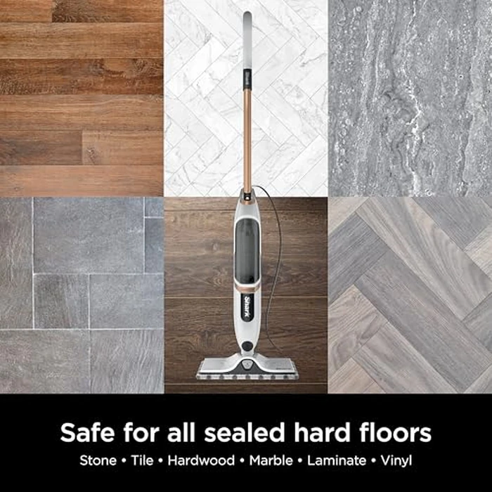 Shark SteamSpot Steam Mop with Steam Blaster Technology, 3 Steam Modes, 2 Washable Pads, XL Removable Water Tank, Lightweight, Steam Cleaner for sealed Hard Floors, Hardwood, Tile, Laminate, S2001C by Shark - Image 4