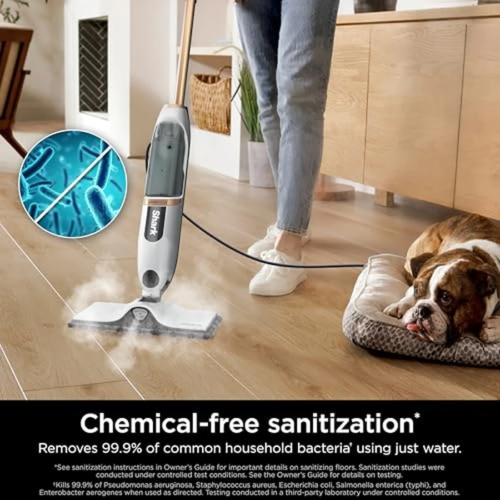 Shark SteamSpot Steam Mop with Steam Blaster Technology, 3 Steam Modes, 2 Washable Pads, XL Removable Water Tank, Lightweight, Steam Cleaner for sealed Hard Floors, Hardwood, Tile, Laminate, S2001C by Shark - Image 6