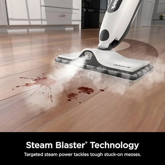 Shark SteamSpot Steam Mop with Steam Blaster Technology, 3 Steam Modes, 2 Washable Pads, XL Removable Water Tank, Lightweight, Steam Cleaner for sealed Hard Floors, Hardwood, Tile, Laminate, S2001C by Shark - Image 7