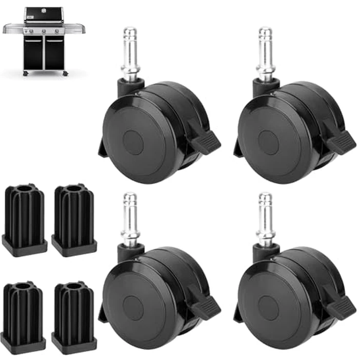 70360 Locking Caster with Insert for Weber Genesis 300 Grill Part Genesis S-310 S-320 E-310 E-320 S-330,for Weber Grill Spirit 310 Spirit E-210 E-310 Summit E-420 Summit E-450 Grill (2007-2011) by DcYourHome - Used - Very Good condition