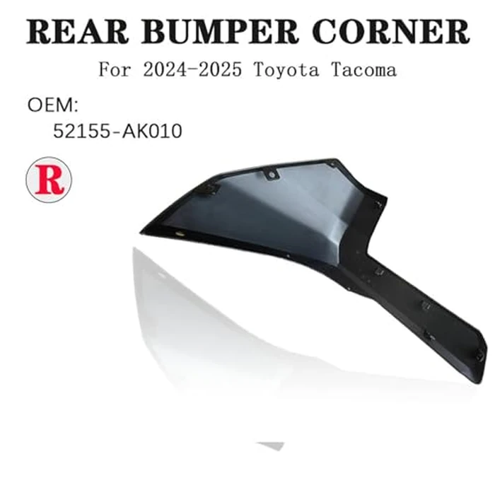 CZJF 52155AK010 Passenger Side Rear Bumper End Cap W/O Sensor Hole Replace for Tacoma 2024 2025 52155-AK010 1 PCS Rear Bumper Corner Cover Right by CZJF - Image 4