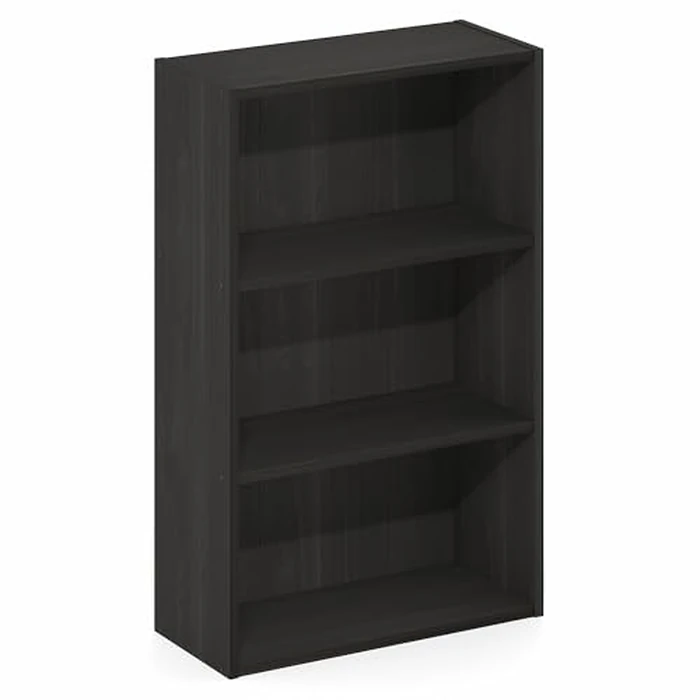 Furinno Basic Book Shelf, 3-Tier Bookshelf, Cube Storage Organizer Bookcase with Open Shelf, 7 x 17 x 26, for Living Room, Bedroom, Home Office, Espresso by Furinno - Image 5