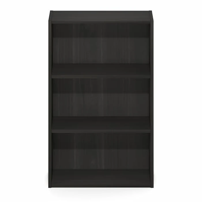 Furinno Basic Book Shelf, 3-Tier Bookshelf, Cube Storage Organizer Bookcase with Open Shelf, 7 x 17 x 26, for Living Room, Bedroom, Home Office, Espresso by Furinno - Image 6