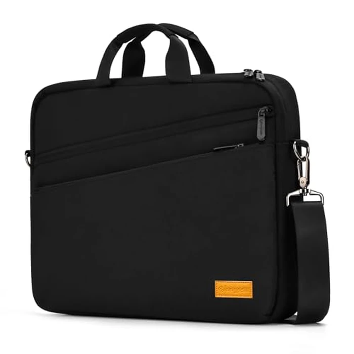 bagasin 17 17.3 inch Laptop Computer PC Shoulder Bag Carrying Case, Water-Repellent Fabric Briefcase, Lightweight Toploader, Business Casual or School by bagasin - Used - Very Good condition