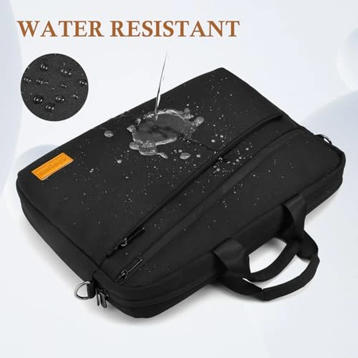 bagasin 17 17.3 inch Laptop Computer PC Shoulder Bag Carrying Case, Water-Repellent Fabric Briefcase, Lightweight Toploader, Business Casual or School by bagasin - Image 7