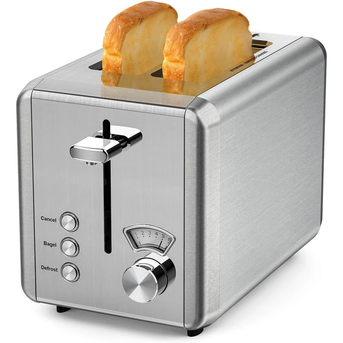 Whall KST022GU 1.5" Wide Slot with 6 Bread Shade Setting Toaster - Stainless Steel by Whall - Refurbished - Excellent condition