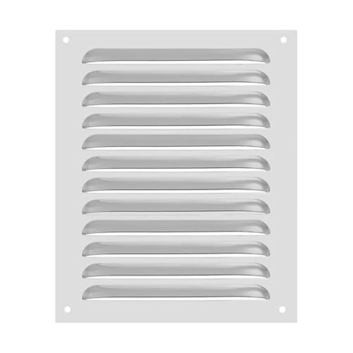 PATIKIL 8 x 10 Inch Aluminum Vent Cover, Screen Air Grille Ventilation Cover HVAC Louvered Grill for Home Kitchen Fireplace Wall Ceiling, Silver Tone by PATIKIL - Used - Acceptable condition - CA$15.06