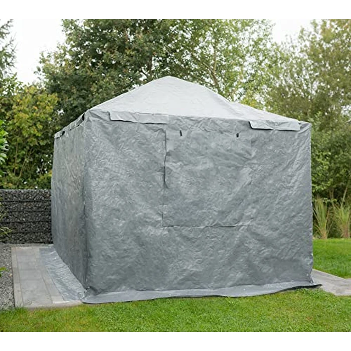 Sojag Winter Cover for Gazebos, Waterproof 10' x 10' Gazebo Accessory with Roll-Up Door, and Vented Panels, All-Season Outdoor Storage, Gray by Sojag - Image 8